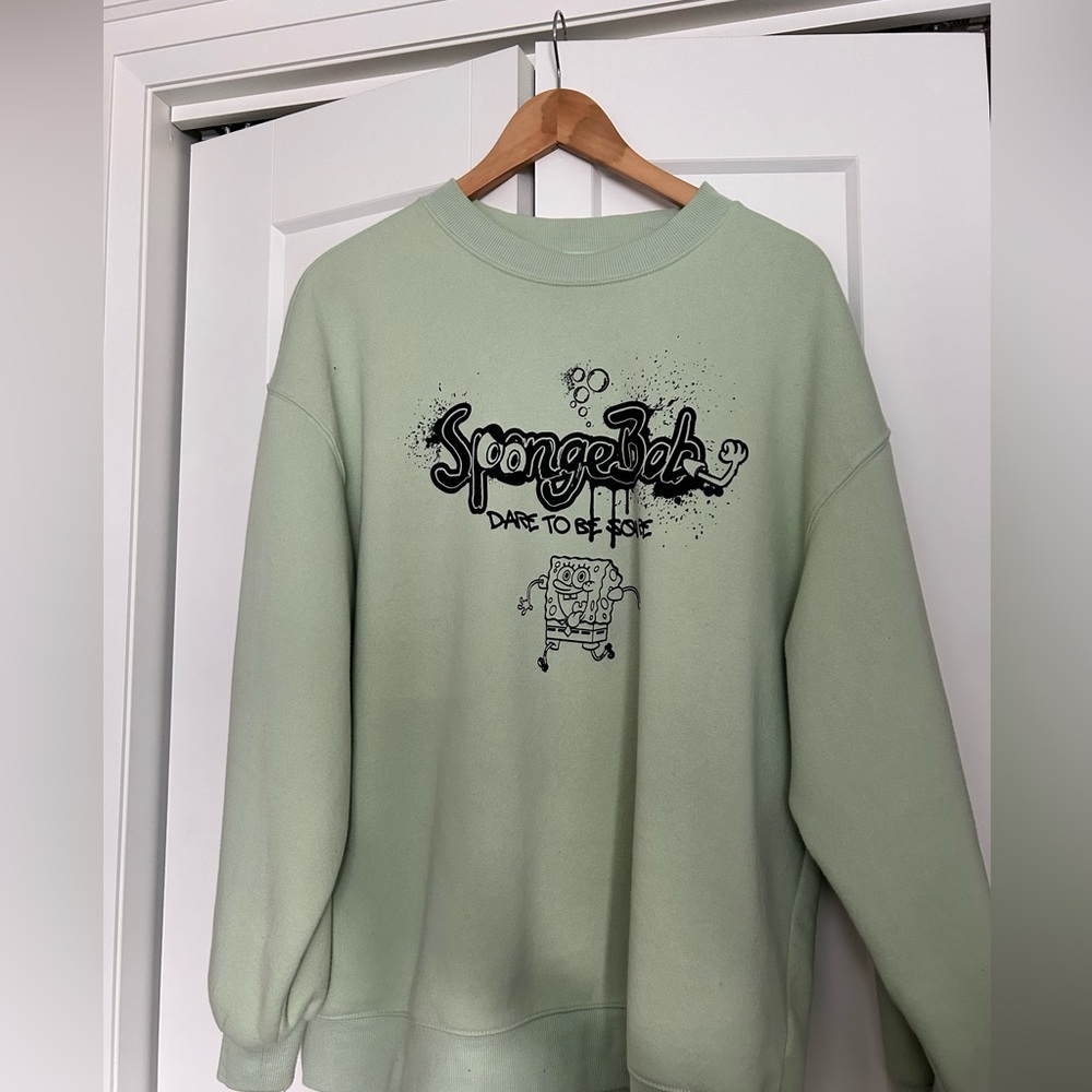Green SpongeBob crewneck